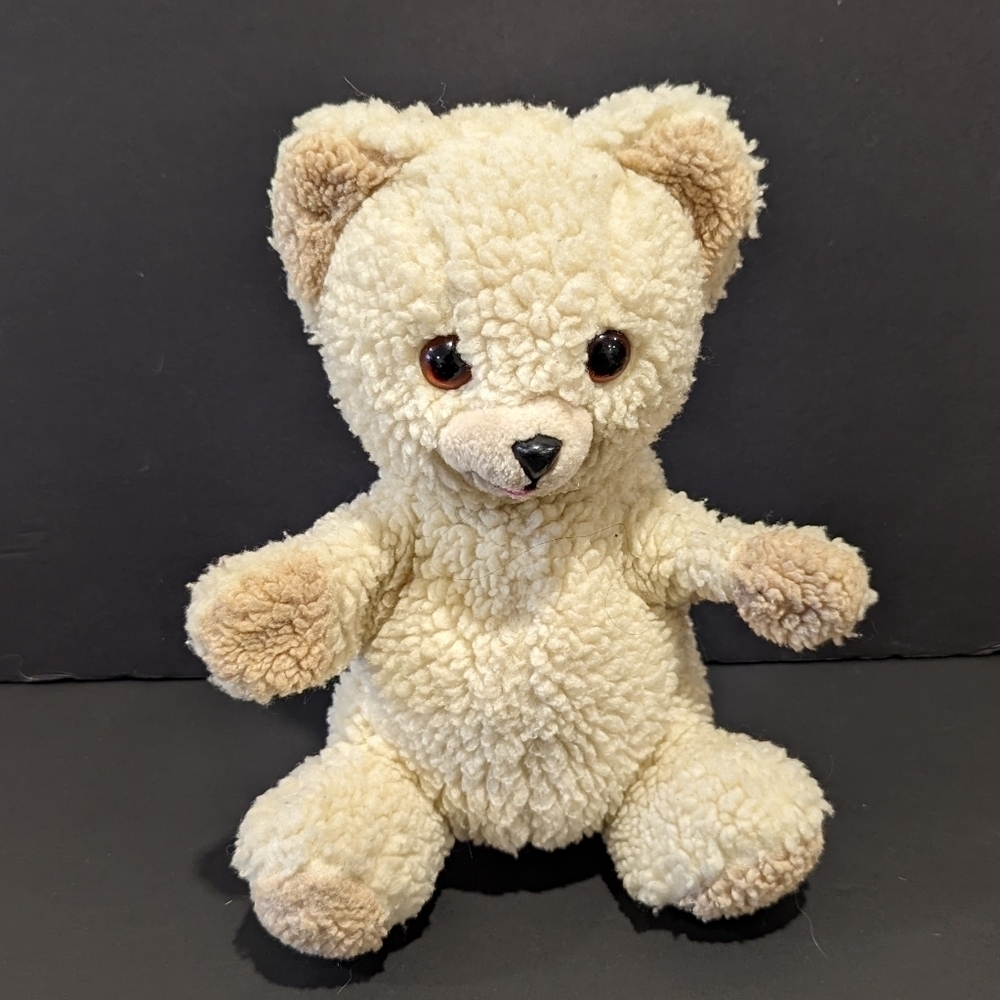 2/$20 Vintage Snuggle bear plush hand puppet 11”